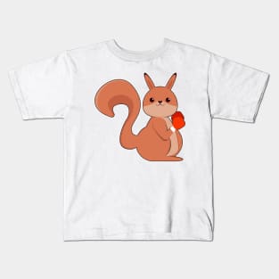 Squirrel as Boxer with Boxing gloves Kids T-Shirt